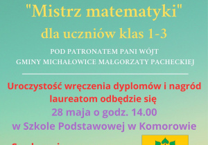 Zaproszenie na wręczanie dyplomów i nagród