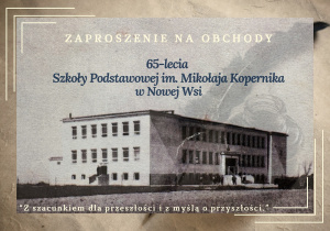 Zaproszenie na obchody 65-lecia Szkoły
