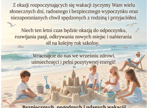 Życzenia bezpiecznych wakacji